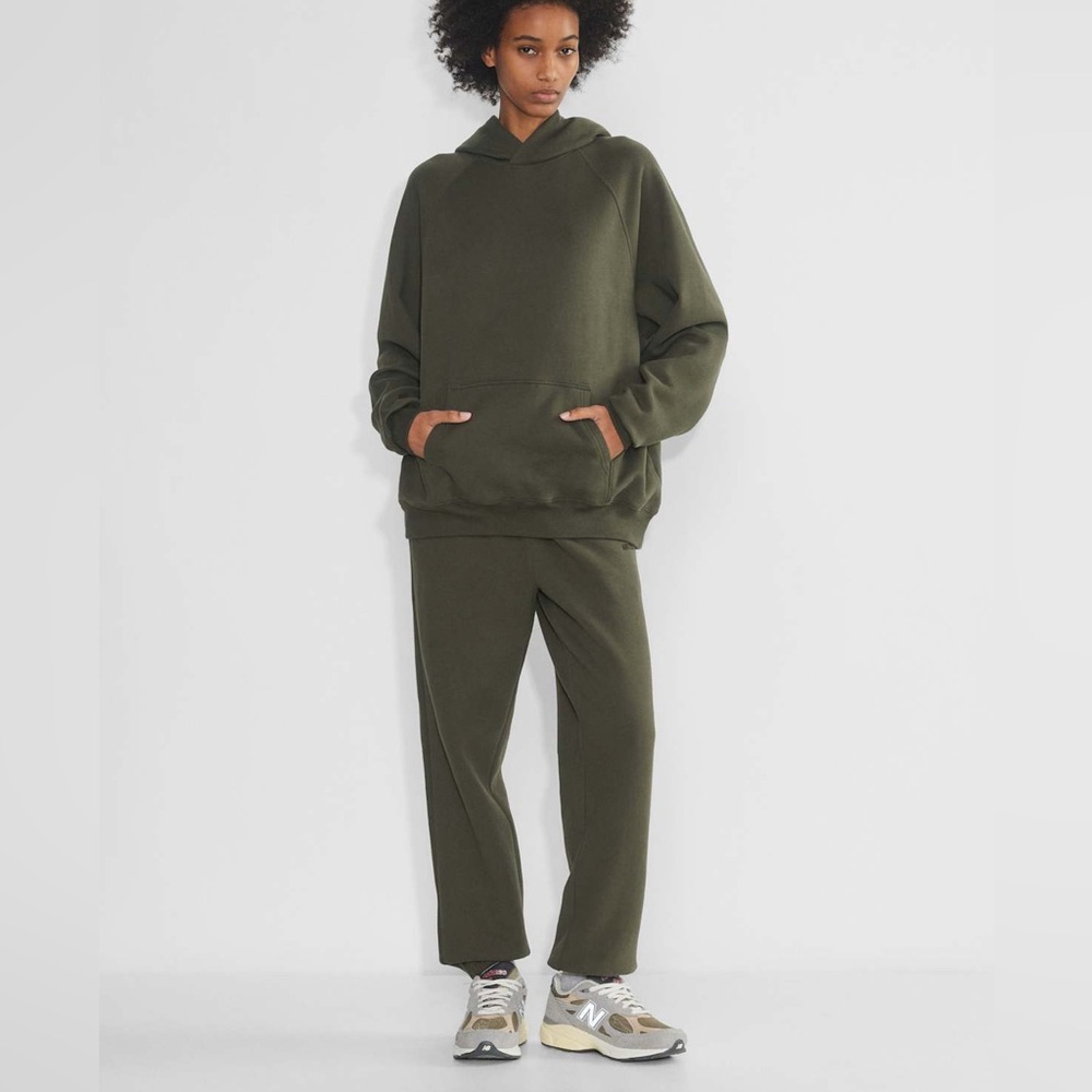 Aritzia Cozy Sweatfleece Mega Raglan™ Hoodie in Dark olive